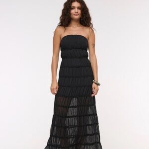 Abercrombie & Fitch Black Strapless Dress
